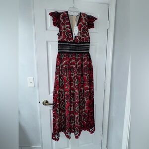 Gorgeous Red and Black Lace Dress!